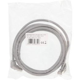 InLine Cavo patch angolato su giù, S FTP (PiMf), Cat.6, PVC, rame, grigio,2,67m