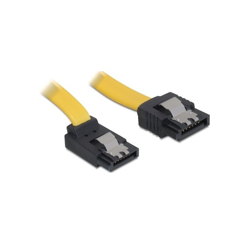 DeLOCK 0.3m SATA Cable cavo SATA 0,3 m Giallo