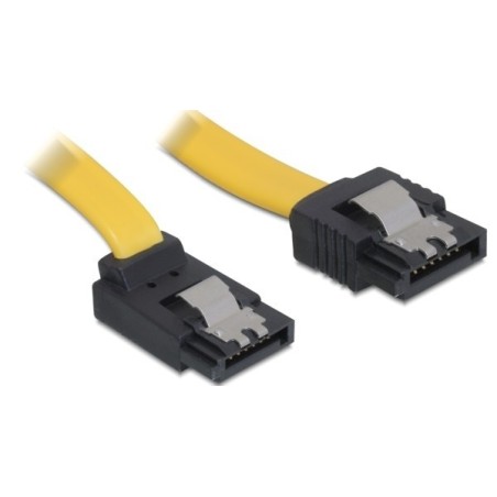 DeLOCK 0.3m SATA Cable cavo SATA 0,3 m Giallo