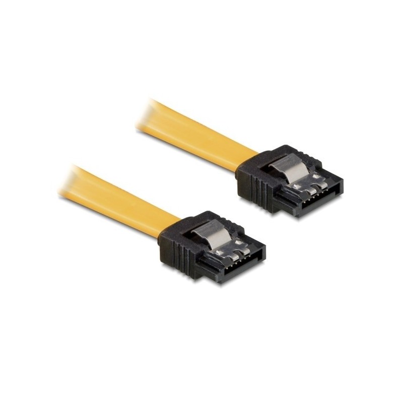 DeLOCK 0.3m SATA Cable cavo SATA 0,3 m Giallo