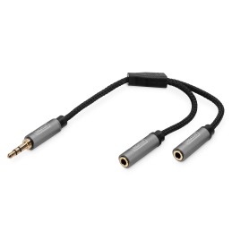 Digitus Splitter audio, jack 3,5 mm a 2 prese da 3,5 mm