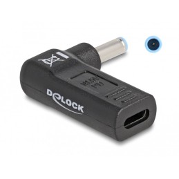 DeLOCK Adattatore per portatile Cavo di ricarica USB Type-C femmina per HP 4,5 x 3,0 mm maschio 90° angolato