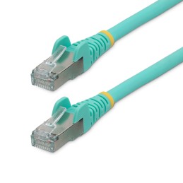 StarTech.com Cavo Ethernet CAT 6a - 1m - Acqua - Cavo di rete LAN Low Smoke Zero Halogen (LSZH) - 10GbE 500MHz 100W PoE++ -