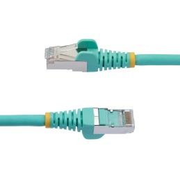 StarTech.com Cavo Ethernet CAT 6a - 1m - Acqua - Cavo di rete LAN Low Smoke Zero Halogen (LSZH) - 10GbE 500MHz 100W PoE++ -