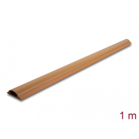 DeLOCK Passacavi autoadesivo 50 x 13 mm - lunghezza 1 m effetto legno