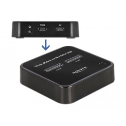 DeLOCK Docking Station M.2 per 2 x M.2 SATA SSD con funzione di clonazione