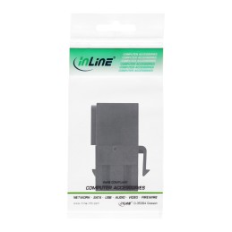 InLine USB 3.0 Keystone Snap-In Insert, USB-A F F, angolato nero