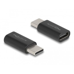 DeLOCK Adattatore SuperSpeed USB 10 Gbps (USB 3.2 Gen 2) USB Type-C maschio  protezione porta femmina nera