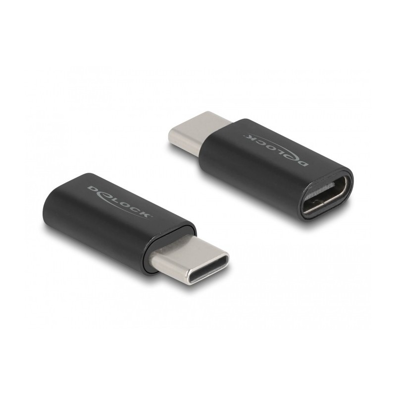 DeLOCK Adattatore SuperSpeed USB 10 Gbps (USB 3.2 Gen 2) USB Type-C maschio  protezione porta femmina nera