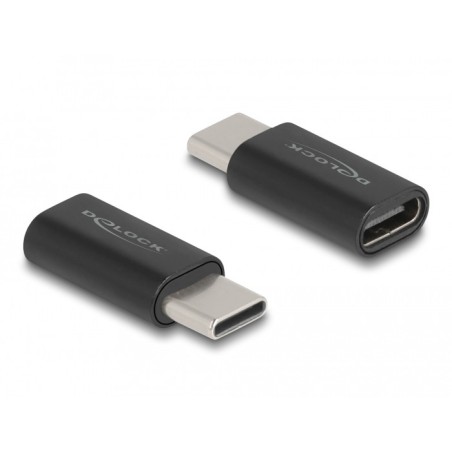 DeLOCK Adattatore SuperSpeed USB 10 Gbps (USB 3.2 Gen 2) USB Type-C maschio  protezione porta femmina nera