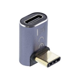 InLine USB4 Adapter, USB-C m f con angolazione superiore inferiore