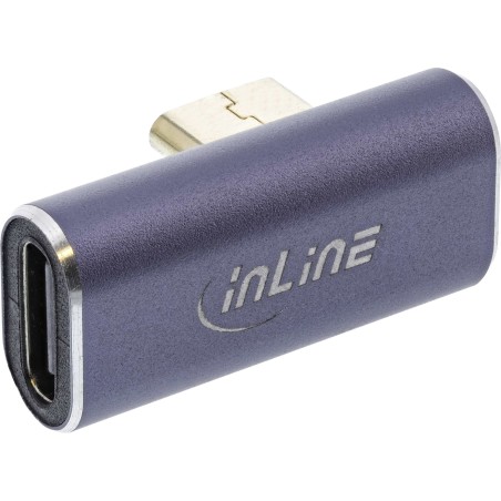 InLine Adattatore USB4, USB-C m f verticale angolato a destra sinistra