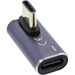 InLine Adattatore USB4, USB-C m f verticale angolato a destra sinistra