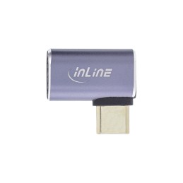 InLine USB4 Adapter, USB-C maschio femmina ad angolo destro sinistro