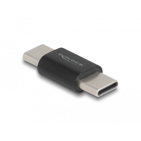 DeLOCK Adattatore SuperSpeed USB 10 Gbps (USB 3.2 Gen 2) USB Type-C Gender Changer da maschio a maschio nera