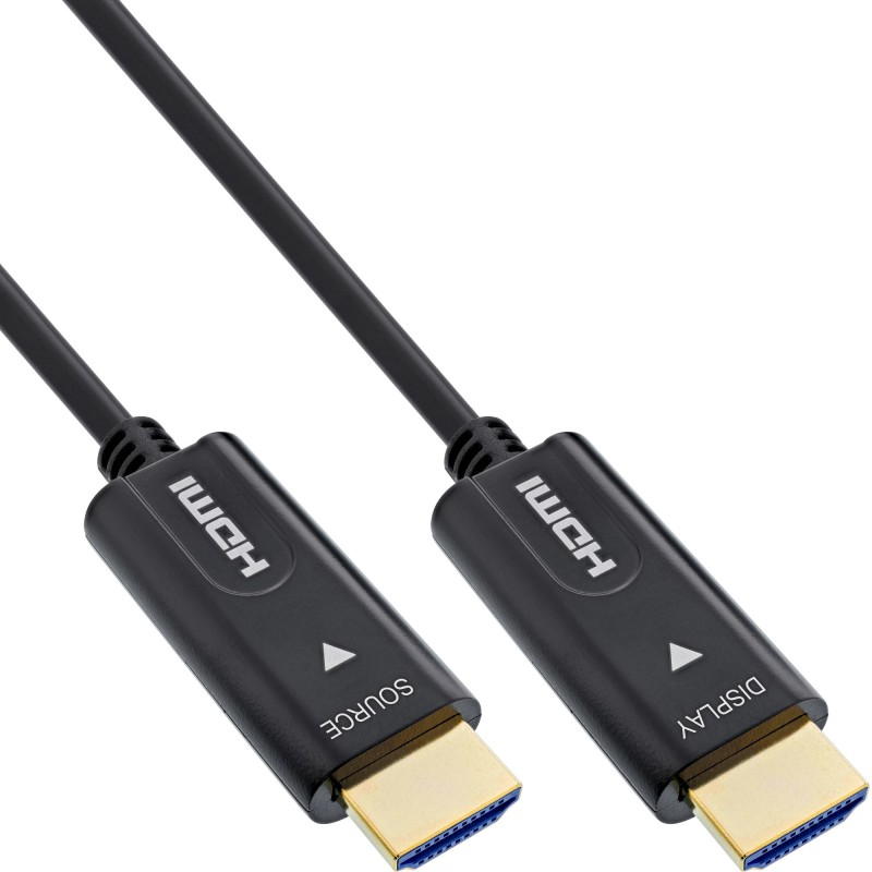 InLine Cavo HDMI AOC, High Speed HDMI with Ethernet, 4K 60Hz, M M 40m