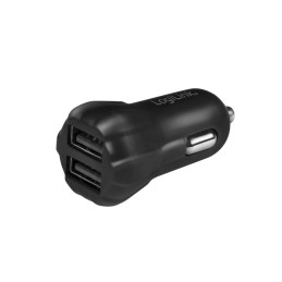 LogiLink PA0203 Caricabatterie per dispositivi mobili Power bank, Smartphone, Tablet Nero Accendisigari Auto