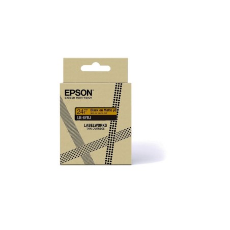 Epson C53S672076 nastro per etichettatrice Nero su giallo