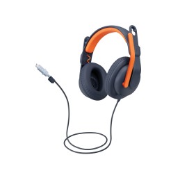 Logitech 981-001383 cuffia e auricolare Cablato A Padiglione Studio USB tipo-C Blu, Arancione