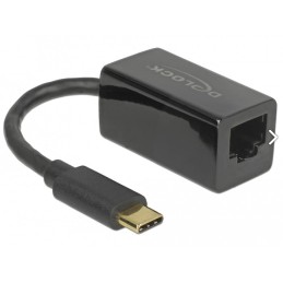 DeLOCK 65904 replicatore di porte e docking station per laptop USB tipo-C Nero