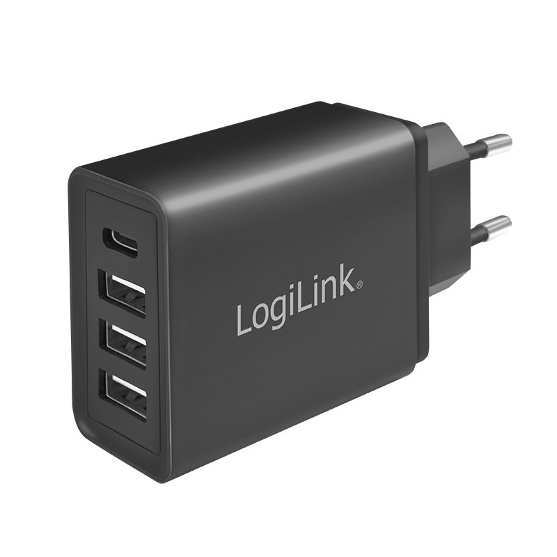 LogiLink PA0221 Caricabatterie per dispositivi mobili Universale Nero AC Ricarica rapida Interno