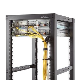 StarTech.com Gancio con anello a D per gestione cavi in server rack verticale 1U - 5,7 x 10 cm