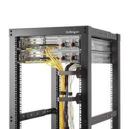 StarTech.com Gancio con anello a D per la gestione dei cavi per server rack verticale multidirezionale 6 x 10 cm