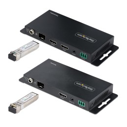 StarTech.com Kit Extender HDMI su fibra ottica LC, 4K 60Hz fino a 1km (Single Mode) o 300m (Multimode) - Estensore HDMI, HDR,