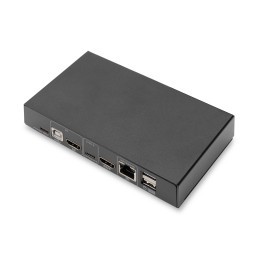 Digitus Switch KVM, 2 porte, 4K30Hz, USB-C USB HDMI in, HDMI out, rete