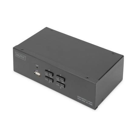 Digitus Switch KVM, 4 porte, schermo doppio, 4K, HDMI®