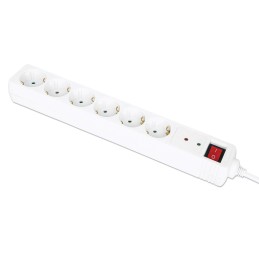 Manhattan 168311 prolunghe e multiple 2 m 6 presa(e) AC Interno Bianco