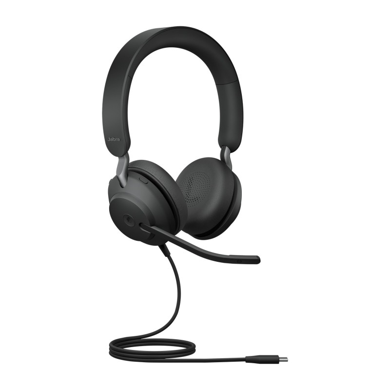 Jabra 24189-999-899 cuffia e auricolare Cablato A Padiglione Musica e Chiamate USB tipo-C Nero