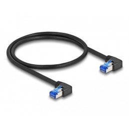 DeLOCK Cavo di rete RJ45 Cat.6A S FTP angolato a destra da 3 m nero