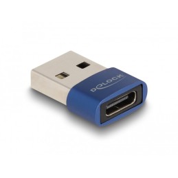 DeLOCK Adattatore USB 2.0 da USB Tipo-A maschio a USB Type-C femmina blu