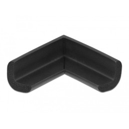 DeLOCK Protezione dei bordi in schiuma autoadesiva 56 x 56 x 22 mm nera