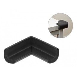 DeLOCK Protezione dei bordi in schiuma autoadesiva 56 x 56 x 22 mm nera