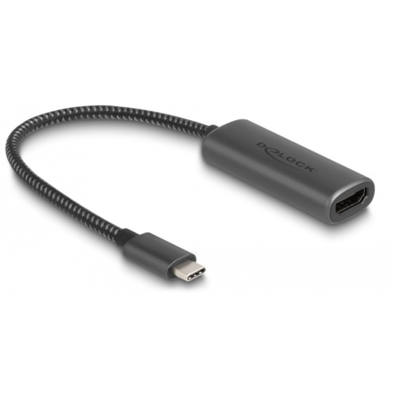 DeLOCK Adattatore USB Type-C per HDMI (DP Alt Mode) 8K con funzione HDR alluminio