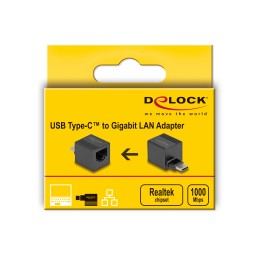 DeLOCK Adattatore USB Type-C per Gigabit LAN mini