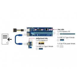 DeLOCK 41426 scheda di interfaccia e adattatore Interno PCI, PCIe, USB 3.2 Gen 1 (3.1 Gen 1)