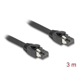 DeLOCK Cavo di rete RJ45 Cat.8.1 S FTP da 3 m a 40 Gbps nero