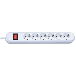 Bachmann SMART 6x Schuko H05VV-F 3G 1.50mm² 16A 3680W 5m prolunghe e multiple 6 presa(e) AC Bianco