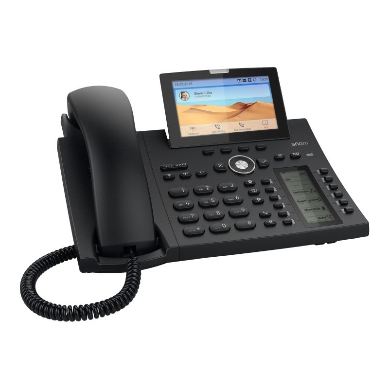 Snom D385N telefono IP Nero 12 linee TFT