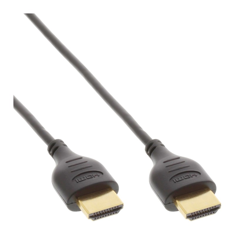 InLine Cavo HDMI 2.0, Super Slim A A, Ethernet,, 4K2K, 0,5m, Premium