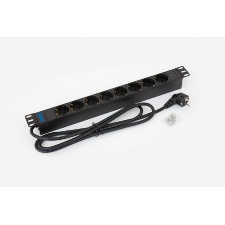 Triton RAB-PD-X02-A1 unità di distribuzione dell'energia (PDU) 8 presa(e) AC 1U Nero