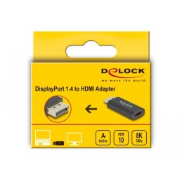 DeLOCK Adattatore attivo da DisplayPort 1.4 a HDMI 8K con funzione HDR