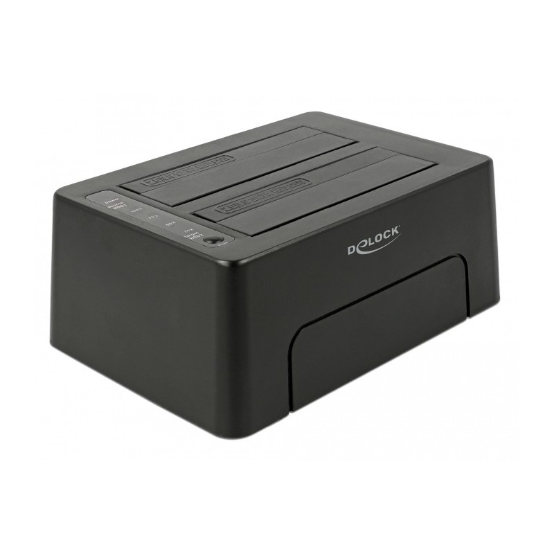 DeLOCK 63957 docking station per unità di archiviazione USB 3.2 Gen 2 (3.1 Gen 2) Type-C Nero