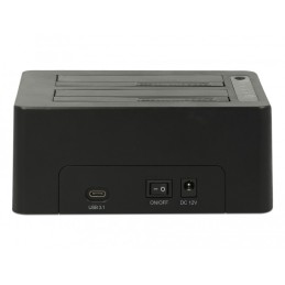 DeLOCK 63957 docking station per unità di archiviazione USB 3.2 Gen 2 (3.1 Gen 2) Type-C Nero