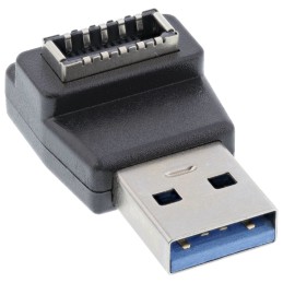 InLine Adattatore USB 3.2, da spina USB-A a presa interna USB-E