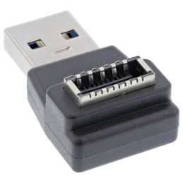 InLine Adattatore USB 3.2, da spina USB-A a presa interna USB-E