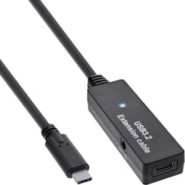 InLine Estensione attiva USB 3.2 Gen.1, da spina USB-C a presa USB-C, 5m